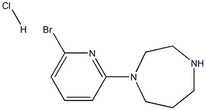 1-(6-Bromo-pyridin-2-yl)-[1,4]diazepane hydrochloride Struktur