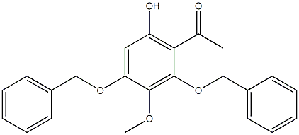 1-(2,4-bis(benzyloxy)-6-hydroxy-3-methoxyphenyl)ethanone Structure