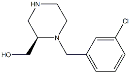 (R)-(1-(3-chlorobenzyl)piperazin-2-yl)methanol,,结构式