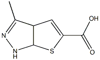 3-methyl-3a,6a-dihydro-1H-thieno[2,3-c]pyrazole-5-carboxylic acid Structure