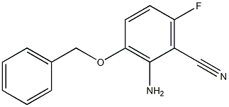 2-Amino-3-benzyloxy-6-fluoro-benzonitrile,,结构式