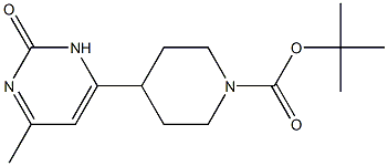 4-(6-Methyl-2-oxo-2,3-dihydro-pyrimidin-4-yl)-piperidine-1-carboxylic acid tert-butyl ester Structure