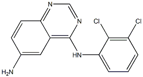 N4-(2,3-dichlorophenyl)quinazoline-4,6-diamine,,结构式