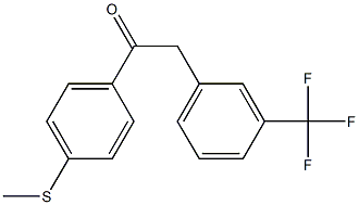  1-(4-(methylthio)phenyl)-2-(3-(trifluoromethyl)phenyl)ethanone