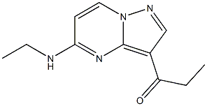 1-(5-(ethylamino)pyrazolo[1,5-a]pyrimidin-3-yl)propan-1-one Structure