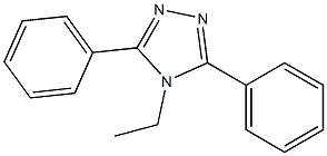 4-ethyl-3,5-diphenyl-4H-1,2,4-triazole 结构式