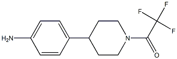 1-(4-(4-aminophenyl)piperidin-1-yl)-2,2,2-trifluoroethanone Struktur