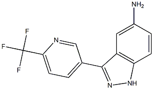 3-(6-(trifluoromethyl)pyridin-3-yl)-1H-indazol-5-amine Structure