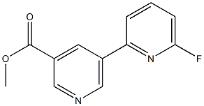 methyl 5-(6-fluoropyridin-2-yl)pyridine-3-carboxylate,,结构式