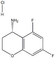 (S)-5,7-difluorochroman-4-amine hydrochloride 化学構造式