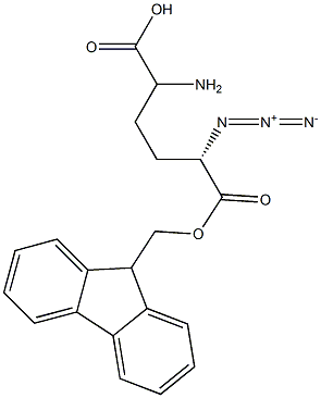 (S)-Fmoc-2-amino-5-azido-pentanoic acid Struktur