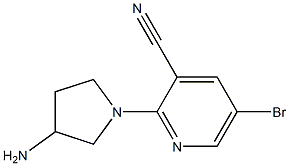  2-(3-aminopyrrolidin-1-yl)-5-bromopyridine-3-carbonitrile