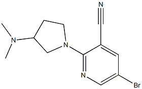 5-bromo-2-(3-(dimethylamino)pyrrolidin-1-yl)pyridine-3-carbonitrile