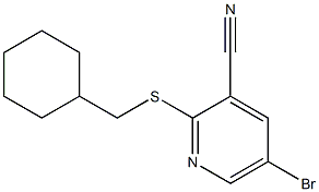 5-bromo-2-(cyclohexylmethylthio)pyridine-3-carbonitrile