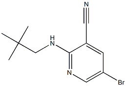 5-bromo-2-(neopentylamino)pyridine-3-carbonitrile 结构式