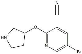 5-bromo-2-(pyrrolidin-3-yloxy)pyridine-3-carbonitrile|