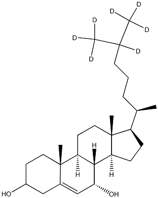 7a-Hydroxycholesterol-25,26,26,26,27,27,27-d7 Structure