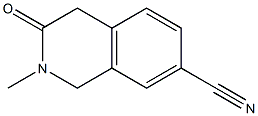 2-Methyl-3-oxo-1,2,3,4-tetrahydroisoquinoline-7-carbonitrile Structure