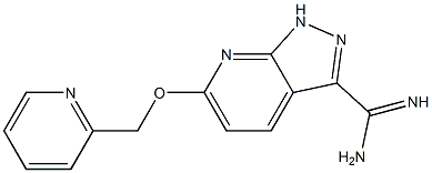 6-(pyridin-2-ylMethoxy)-1H-pyrazolo[3,4-b]pyridine-3-carboxiMidaMide Structure