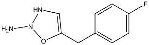 2-氨基-5-(4-氟苄基)氧杂二唑,,结构式