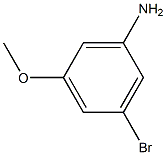 3-氨基-5-溴苯甲醚,,结构式