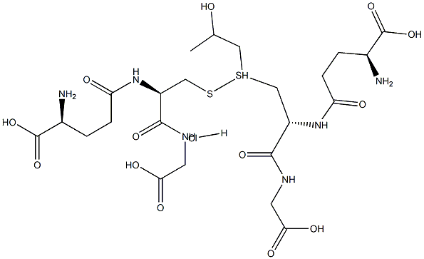 S-(2-Hydroxypropyl)glutathione Hydrochloride,,结构式