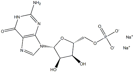 Guanosine-5'-monophosphate sodium salt Struktur