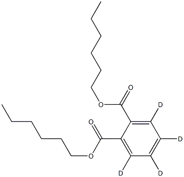 氘代邻苯二甲酸二己酯D4 标准品, , 结构式