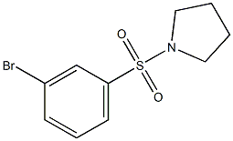 1-[(3-Bromobenzene)sulfonyl]pyrrolidine,,结构式