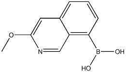 3-Methoxyisoquinolin-8-yl-8-boronic acid,,结构式