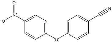 4-(5-nitropyridin-2-yloxy)benzonitrile,,结构式