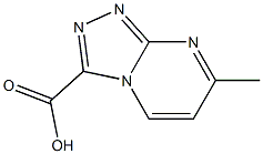 7-Methyl[1,2,4]triazolo[4,3-a]pyrimidine-3-carboxylic acid 化学構造式