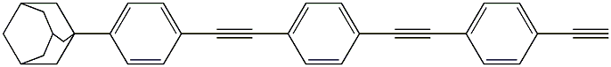 4-(4-((4-AdaMantylphenyl)ethynyl)phenylethynyl)ethynylbenzene Structure