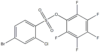 2,3,4,5,6-Pentafluorophenyl 4-bromo-2-chlorobenzenesulphonate 95% Struktur