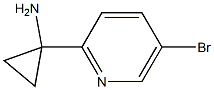 1-(5-Bromopyridin-2-yl)cyclopropylamine Struktur