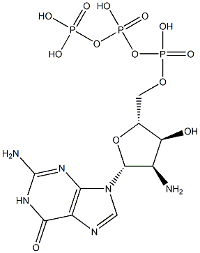 2'-Amino-2'-deoxyguanosine-5'-triphospate,,结构式