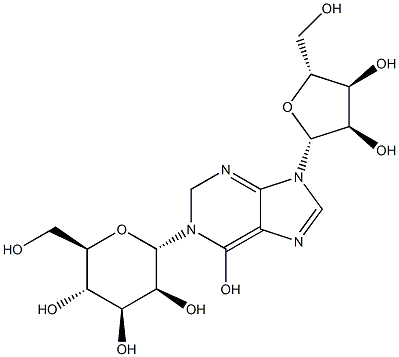 1-(a-D-Mannopyranosyl)inosine,,结构式