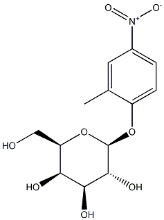 2-Methyl-4-nitrophenyl b-D-galactopyranoside 化学構造式