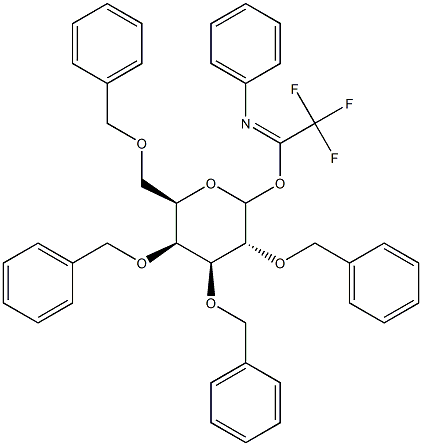 2,3,4,6-Tetra-O-benzyl-D-galactopyranosyl N-phenyl trifluoroacetimidate,,结构式