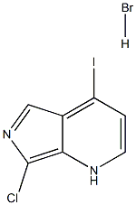 7-Chloro-4-iodoimidazolo[3,4-b]pyridine HBr Struktur