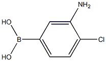 3-Amino-4-chlorophenylboronic acid Struktur