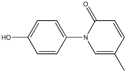 1-(4-hydroxy-phenyl)-5-methyl-1H-pyridin-2-one Struktur
