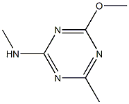 2-甲胺基-4-甲氧基-6-甲基-均三嗪,,结构式