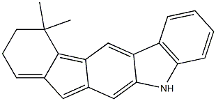 5,7-dihydro-7,7-dimethylindole [2,1-B] carbazole Structure