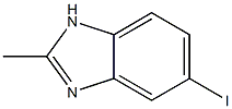 5-碘-2-甲基苯并咪唑 结构式