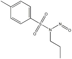 N-丙基-N-亚硝基对甲苯磺酰胺,,结构式