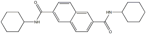 N,N'-dicyclohexyl-2,6-naphthalenedicarboxylic acid amide Structure