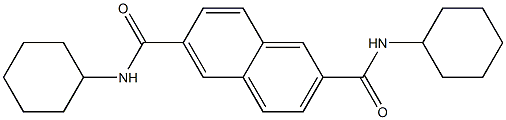 N,N'-二环己基-2,6-萘二甲酰胺,,结构式