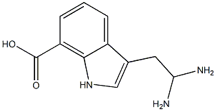 7-氮杂-D-色氨酸,,结构式