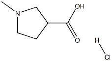N-methylpyrrolidine-3-carboxylic acid hydrochloride Struktur